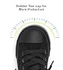 AOVOG Toddler Little Kid Cushioned Canvas Shoes Slip On Sneakers Soft and Durable All Black #3