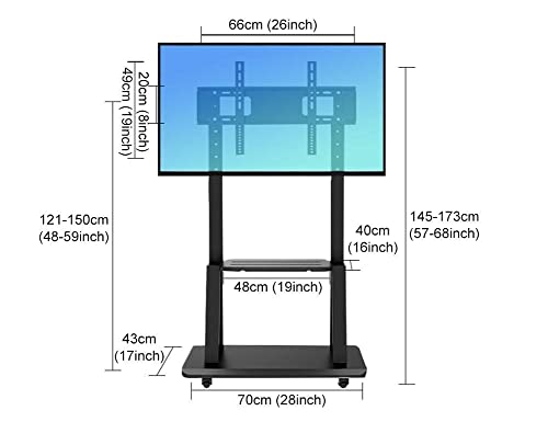 Soporte móvil para TV de 32 a 75 pulgadas con ruedas miniatura 7
