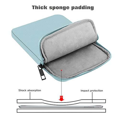 Image of MoKo 9-11 Inch Tablet Sleeve Bag Padded Protetive Carrying Case | Fits New 11inch iPad Air M4, iPad A16 2025, iPad Pro 11 M4, Air 5 /4 /3, iPad 10 /9 /8th Gen, Tab S8 /S9 11 inch, Misty Blue