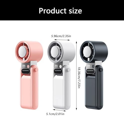 Ventilateur portable pliable rechargeable USB silencieux 199 vitesses maison bureau - 7
