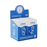Clinell Antimicrobial Hand Wipes - Pack of 100 Individually Wrapped Sachets - Sanitising Wipes, Ideal for Travel - Dermatologically Tested, Kills 99.99% of Germs
