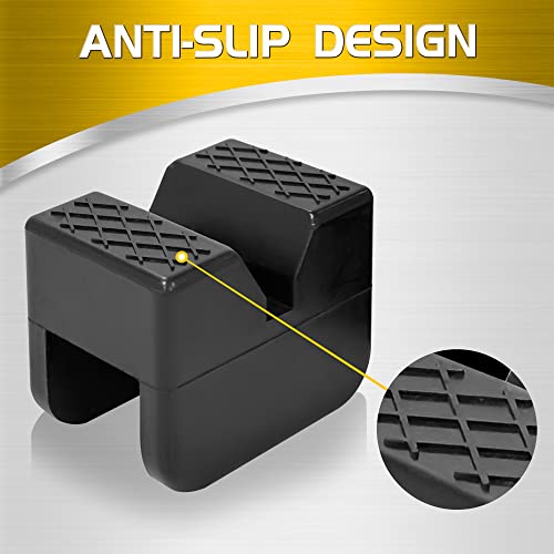 Image of TONDA Jack Stand Pads, Universal Rubber Jack Pad Adapter, Rail Pinch welds Protector, 4 Pack