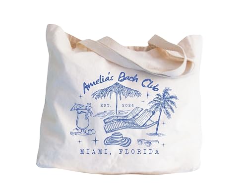 Bolso tote personalizado para despedida de soltera en la playa, regalos para la boda, bolsa para la novia en la playa, regalos para damas de honor, bolsa para fiesta de despedida, bolsos para fiestas nupciales miniatura 1