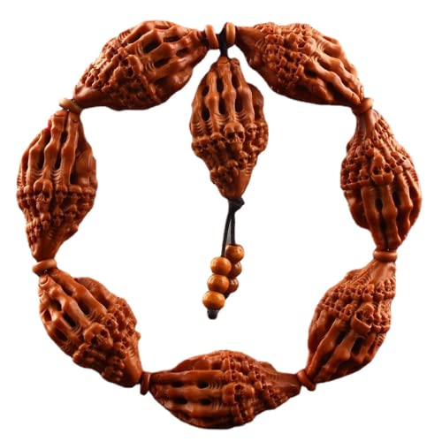 Bracelet bergamote XIALON cœur sculpté main en bois noble