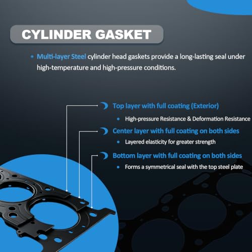 Image of AUCERAMIC HS26321PT Head Gasket Kit for Toyota Sienna 2007-2016, Camry 2007-2017, Highlander 2008-2016, Lexus RX350 2007-2015, ES350 2007-2018 3.5L V6 DOHC