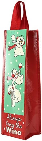 Department 56 6004418 Snowpinions Always Bring Wine Gift Bag, 14" image 3