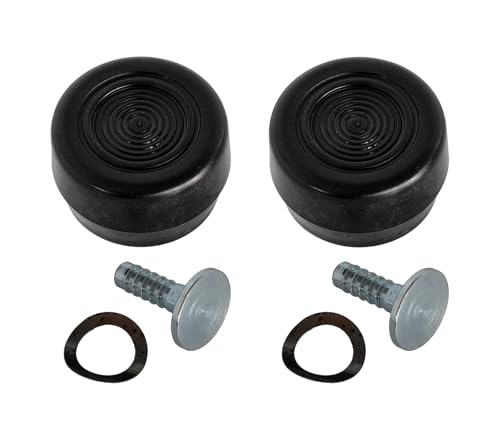 Black Window Crank Handle Knobs (Pair LH & RH) for 1968-1973 Ford Mustang