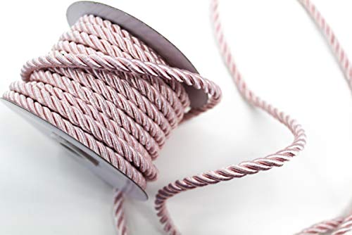 CaPiSo Kordel 10m x 6mm Drehkordel Dekoband Kordelband Schnur Kordelschnur (Altrosa) Cover