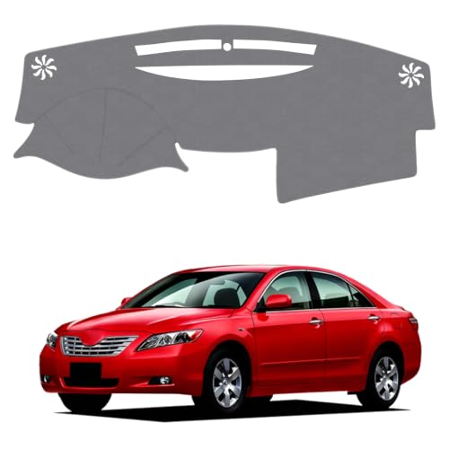 KUST Gray Dash Cover Compatible with Toyota Camry 2007-2011 (Precut for Sound Speaker) Dashboard Cover Accessories for Camry Non-Slip Polyester Dashboard Mat No Glare by KUST - Used condition - US$22.11