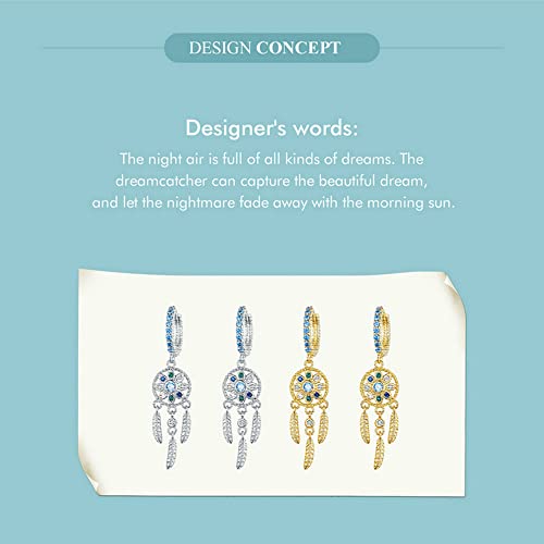 Boucles d'oreilles pendantes attrape-rêve bohémien femmes style boho