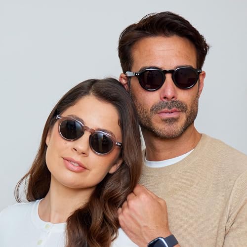 OPULIZE RIO - Sunglasses - Flat Top Frame - UV400 Protection - Grey - Mens Womens - Spring Hinges - S53-7 - Image 3