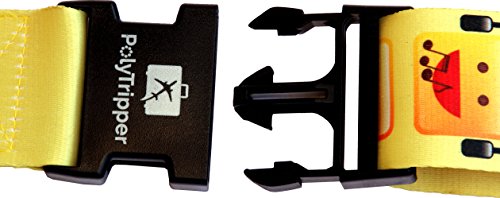 Image of Luggage Strap - Original Premium Designs - Recognize Your Suitcase (Emojies)