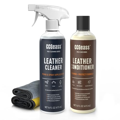 Leather Cleaner and Conditioner Kit – 2×16oz |...