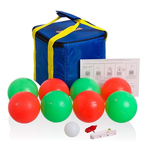 Playaboule Patented 2 Color Lighted Bocce Set Glow (LED) 107mm V4 Plugs