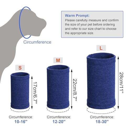 Image of Quiet Ears for Dogs, Rbenxia 1 Piece Dog Ear Cover Hoodies Dog Ear Muffs Headband Noise Ear Protection Warm Winter Scarf (Blue, Small)