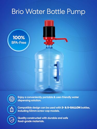 Image of Brio Universal Manual Drinking Water Pump (Red /Black)