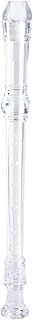 soprano recorder instrument ABS 8 Holes Saxophone Recorder G Key Flute Student Beginners Recorder (Color : Clear)