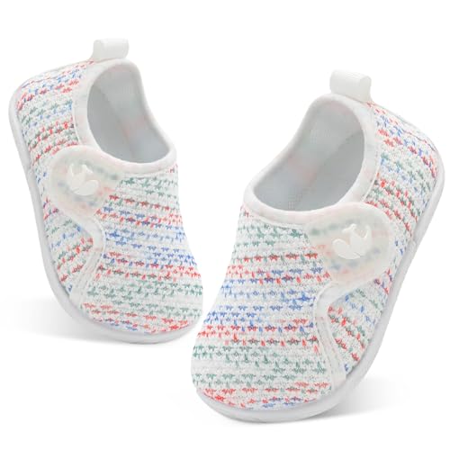 Image of FEETCITY Toddler Walking Shoes Slip On Toddler Shoes Boys Girls Kids Sports Sneakers Casual School Shoes Barefoot Shoes
