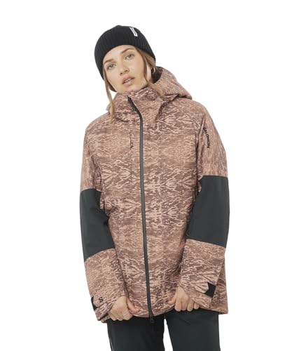 SALOMON(サロモン) スキー ジャケット BASHLEY PUFF JKT UPDATE W レディース LC2271600 ブラウン×ブラック L