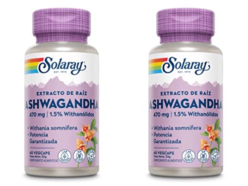 Ashwagandha 470 mg 60 veg caps (Pack 2 u.)