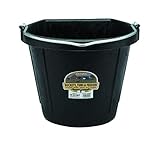 Little Giant Flat Rubber Bucket Rubber Flat Back Bucket (20 Quart) (Item No. DFW20)