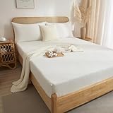 Photo Gallery dxhome muslin, lenzuolo da 140 x 200 cm, bianco, morbido, lenzuolo con angoli elasticizzati, in cotone muslino, 140 x 200 cm, per materasso alto fino a 25 – 30 cm Photo Gallery dxhome muslin, lenzuolo da 140 x 200 cm, bianco, morbido, lenzuolo con angoli elasticizzati, in cotone muslino, 140 x 200 cm, per materasso alto fino a 25 – 30 cm