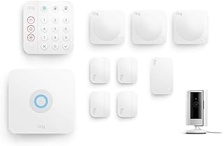 Kit Ring Alarm L + Ring caméra intérieure | Alarme de maison sans fil connectée, système de sécurité | Abonnement Ring Home à souscrire séparément