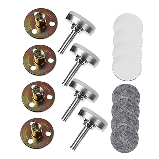 Veemoon 4 Piezas De Anclaje para Cabecera De Mesa Niveladores De Gabinete Fijadores De Cabecera Almohadillas Elevadoras para Sofá Niveladores De Sillas Banco De Herramientas para