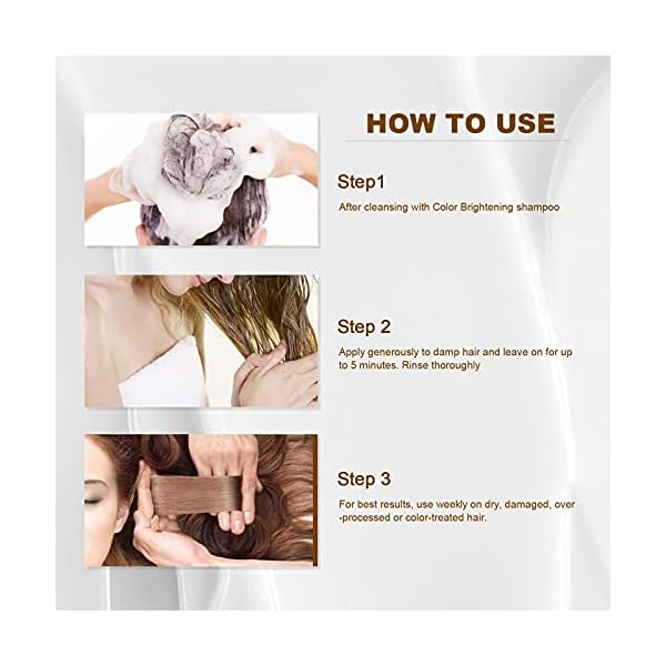 Luseta Purple Hair Mask 16.9 Oz, Deep Conditioner for Color Treated Hair Neutralizes Unwanted Yellow Tones and Removes Brassine, for Blond and Gray hair, Sulfate & Paraben Free