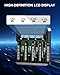 18650 Battery Charger, WAVYPO 4 Bays Smart Universal Charger with LCD Display for Rechargeable Batteries 21700 Li-ion LiFePO4 IMR AA AAA Ni-MH Ni-Cd