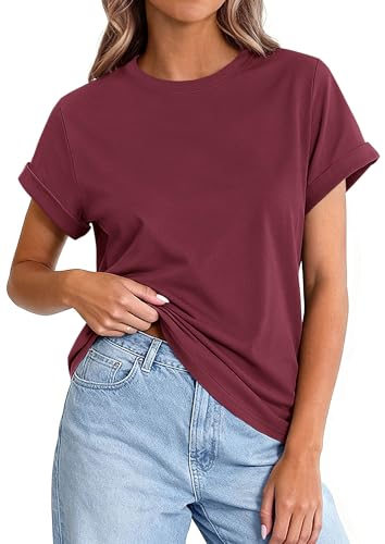 Image of PRETTYGARDEN Womens Summer Tops Short Sleeve Shirts