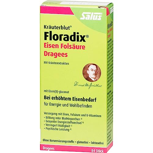 Floradix Eisen Folsäure Dragees 84 stk