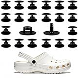 XNUT 24 Sets Black Replacement Rivets for Crocs, Replacement Parts for Crocs Shoe