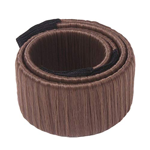 Preisvergleich Produktbild Qinlee 1PCS Haarkreis Disk-Haar Haarbänder Haarnadeln Haargummis Lockiges Haarring Zubehör Twist Frisuren Gestylten Haaren für Mädchen (Braun)