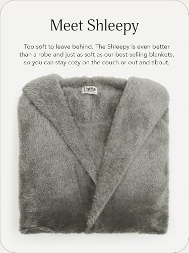 Image of UnHide Shleepy Faux Fur Robe | Lightweight, Soft Wearable Blanket, Polyester Faux Fur, Machine Washable
