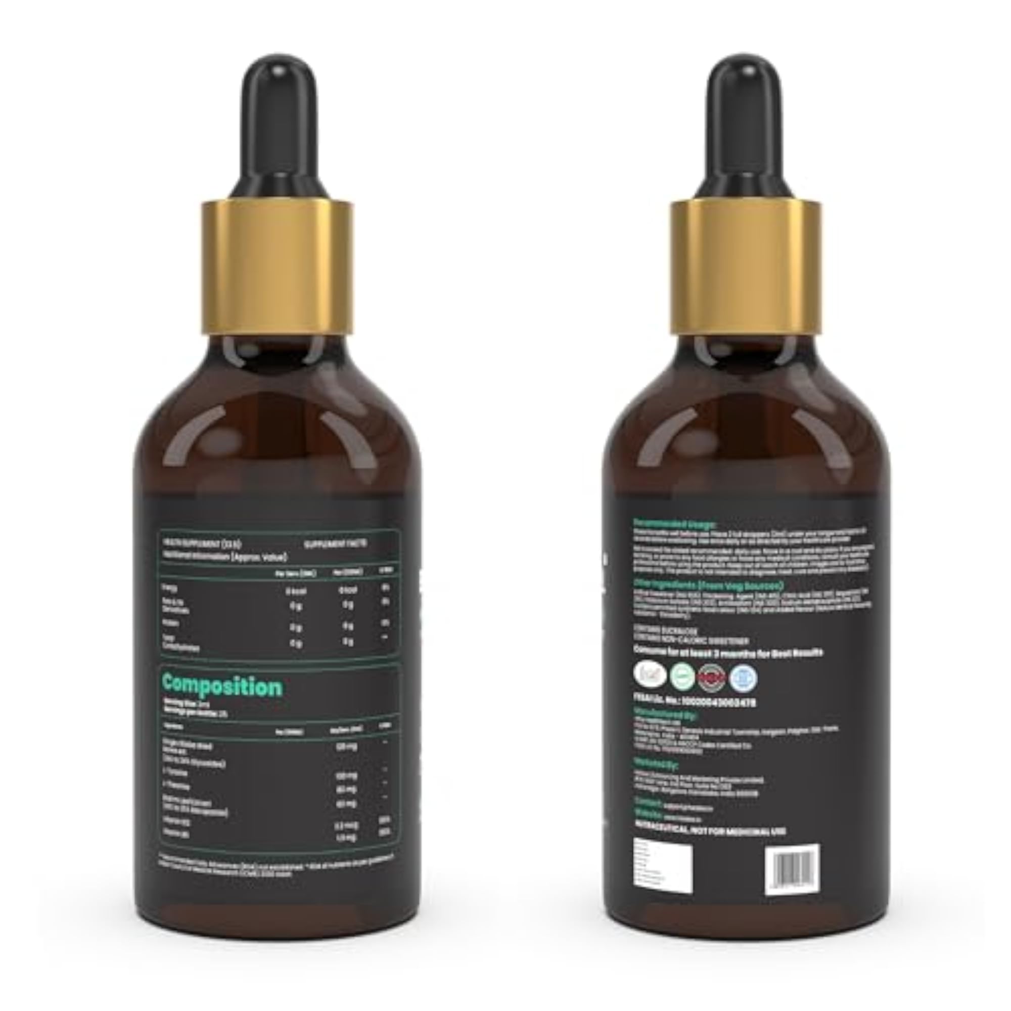 Healeo Brain Fuel Drops for Memory & Focus