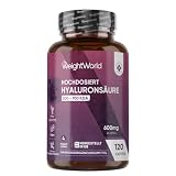 WeightWorld Hyaluron Kapseln 600mg - 120 Hyaluronic Acid Capsules
