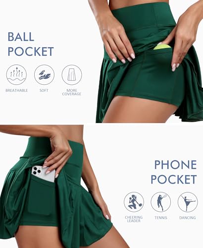 JoyGirl Pleated Tennis Skirt for Women with Shorts Athletic Golf Skort Workout Running Sports Skirts Skorts with Pockets4
