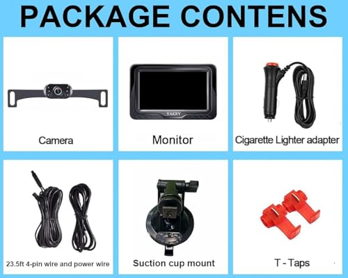 Image of HD 1080P Backup Camera for Cars - Easy Install Clear Night Vision