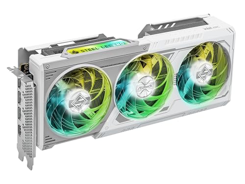 Image of ASRock Intel Arc B580 Steel Legend 12GB OC Graphics Card, Intel Xe2-HPG, 12GB GDDR6, PCIe 4.0, Triple Fans, 0dB Silent, Polychrome SYNC, DisplayPort 2.1, HDMI 2.1a