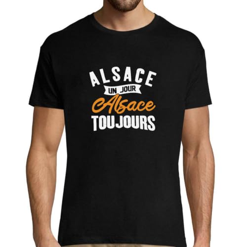 T-shirt homme Alsace humour rigolo fabriqué avec passion