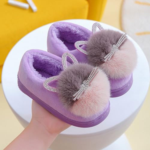Winter Slippers for Boys Kids Children's Boys Girls Fashion Shoes Cartoon Plush Shoes Indoor Home Warm and Cute Cotton Slippers Youth Flip Flops3