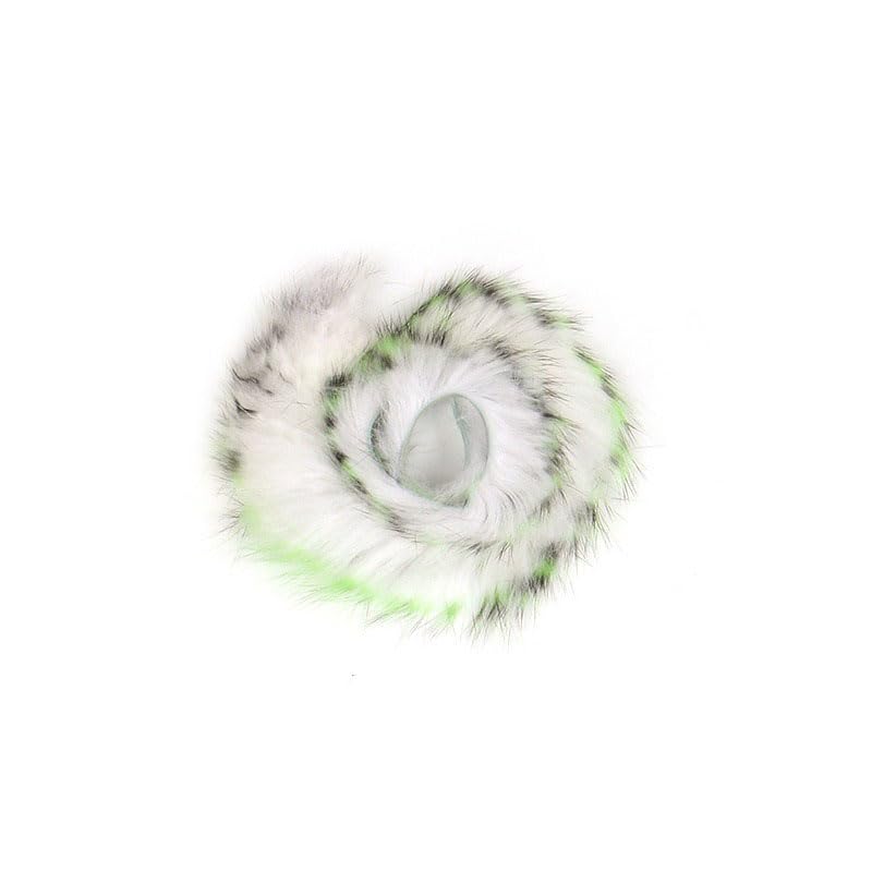 1-Piece 14Colors 3mmWide Rabbit Fur Hare Zonker Strips Barred Rabbit Zonker Strips for Fly Tying Material Streamer Pike Salmon Flies