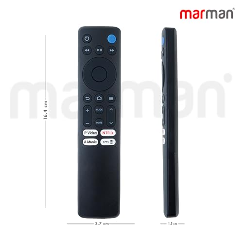 Image of marman Compatible with Mi Redmi Fire Tv Remote Control L32R8-FVIN L43R8-FVIN Models Original Suitable for HD Ready LED Smart Android Television Without Voice Command and Google Assistant