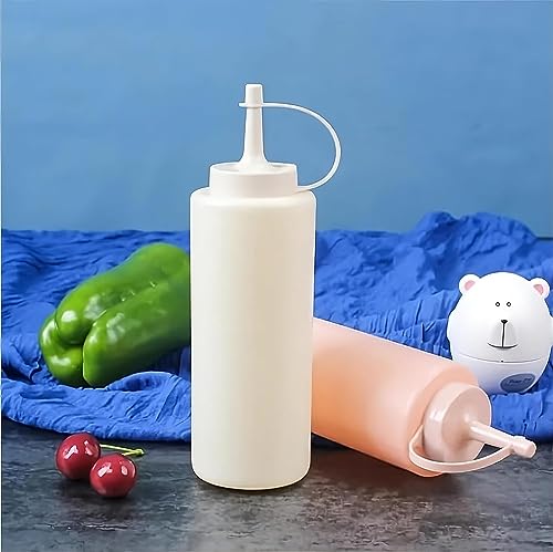 Image of Condiment, Vinegar, Ketchup, Squeeze Bottles | Plastic Creative Condiment Bottle | Squeeze Jam Bottle Food Grade Leak Proof Kitchen, Picnic, Restoring Tool Dispenser (1Set)