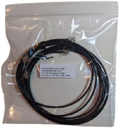 2200-41220-002 (RC) Compatible with Polycom Extended Mic Cable 15 ft for SoundStation2 VTX1000 IP