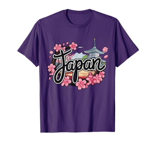 Japan Sakura Travel Cherry Blossom Japanese Temple T-Shirt
