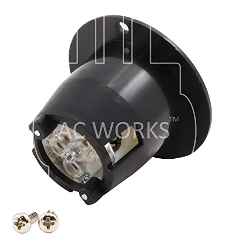 Ac Works Super Durable Industrial Grade Power Input Inlet (5-20P 20A 125V) #TOP2