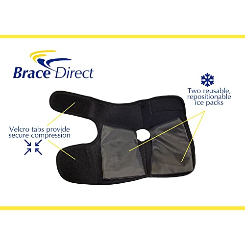 Brace Direct Night Splint (S/M) + Foot Ice Pack (S/M)- For Plantar Fasciitis Relief, Arch Support, Heel Foot Pain, Achilles Tendonitis, Drop Foot, Comfortable Fit On Left Or Right Foot #TOP7