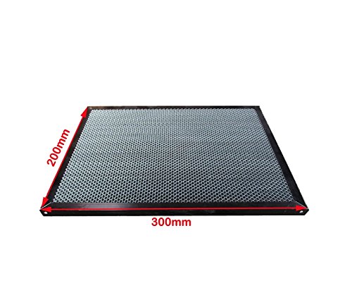 MXBAOHENG Honeycomb Work Bed Table CO2 40W 50W 60W Tube Laser Engraving Cutting Machine 300x200mm Table Hole Optional (9.5mm table hole)